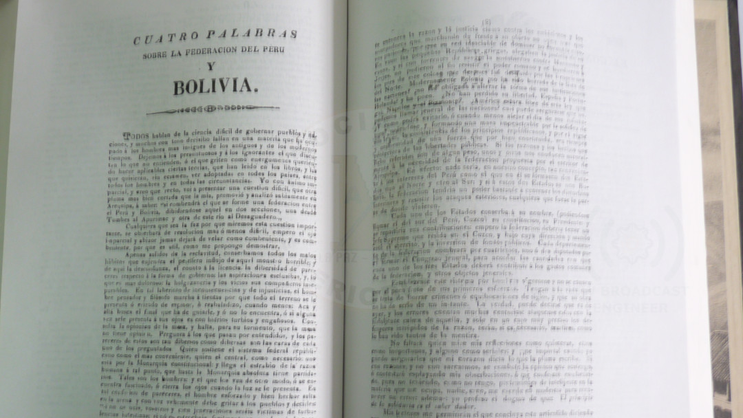 El Cóndor de Bolivia Federación Perú Boliviana Cuatro Palabras 
